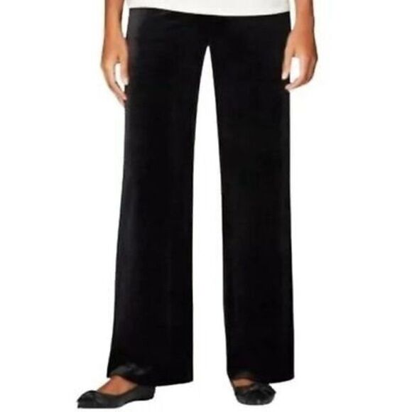 J Jill Wearever Collection Black Jersey Knit Wide Leg Pants - Picture 1 of 9